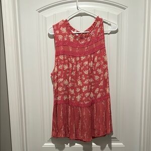 Floral Sleeveless Top - Pink